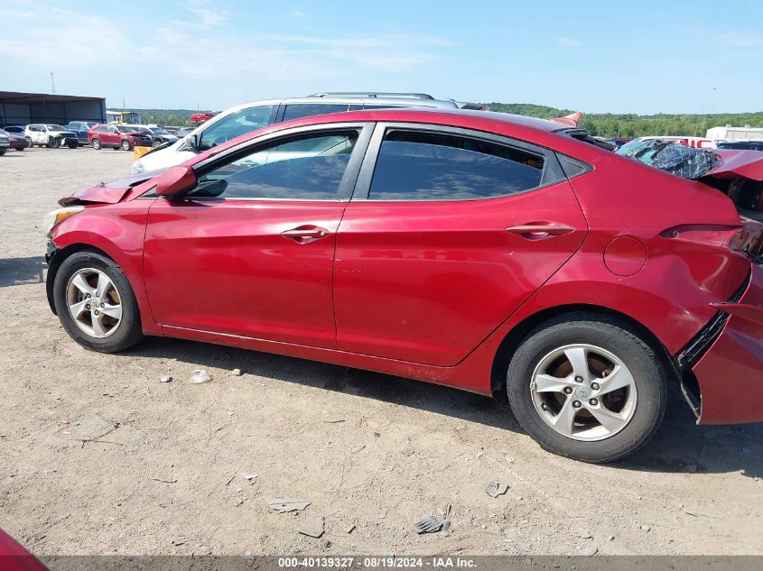 2014 Hyundai Elantra Se VIN: 5NPDH4AE6EH497092 Lot: 40139327