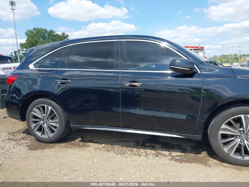 2017 Acura Mdx Technology Package VIN: 5FRYD4H51HB000096 Lot: 40139348