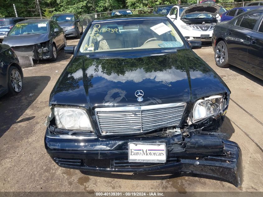 1998 Mercedes-Benz S 320 VIN: WDBGA33G4WA391919 Lot: 40139391