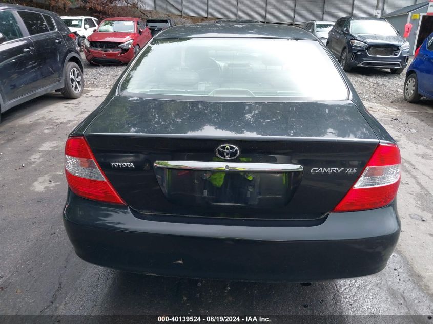 2004 Toyota Camry Xle VIN: 4T1BE30K24U289325 Lot: 40139524