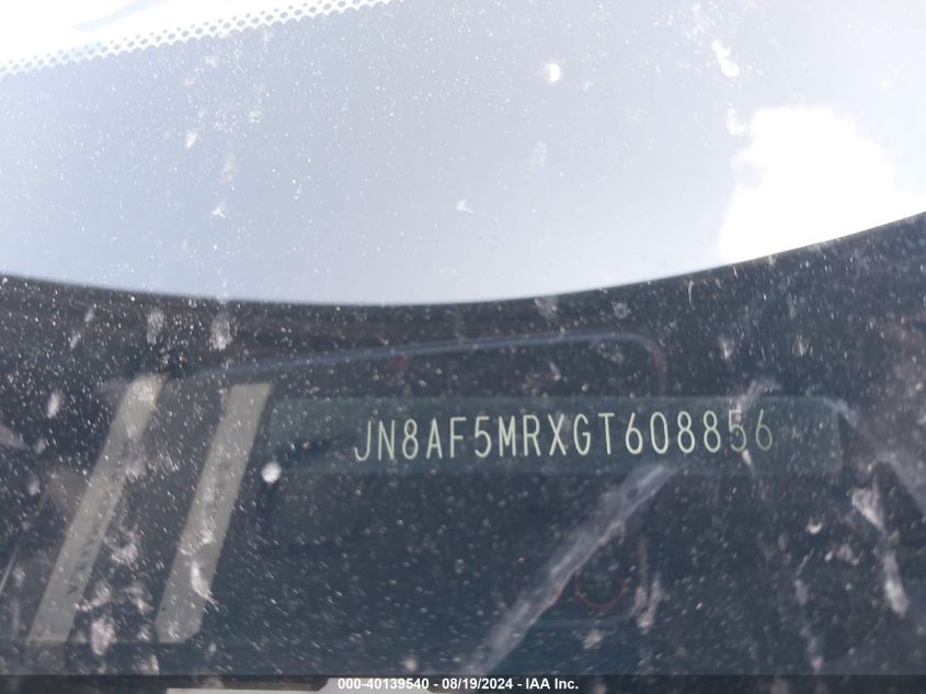 2016 NISSAN JUKE SV - JN8AF5MRXGT608856