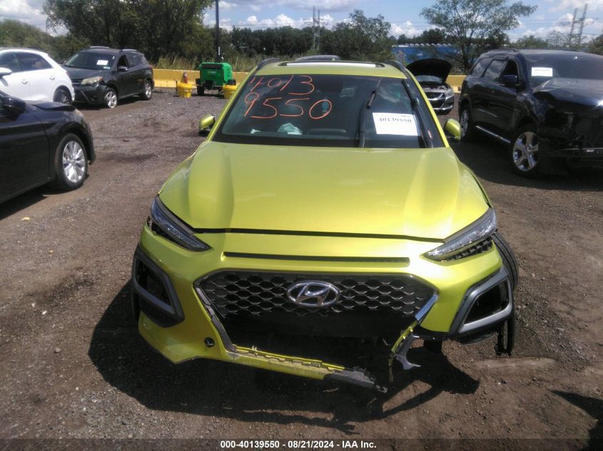 2020 Hyundai Kona Limited VIN: KM8K3CA55LU555269 Lot: 40139550