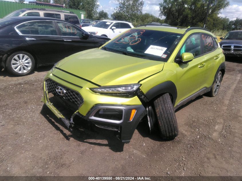 2020 Hyundai Kona Limited VIN: KM8K3CA55LU555269 Lot: 40139550