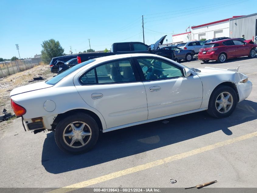 2000 Oldsmobile Alero Gl2 VIN: 1G3NL52T9YC423588 Lot: 40139643