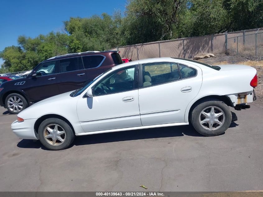 2000 Oldsmobile Alero Gl2 VIN: 1G3NL52T9YC423588 Lot: 40139643