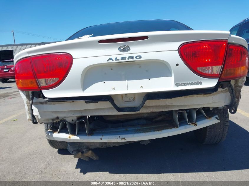 2000 Oldsmobile Alero Gl2 VIN: 1G3NL52T9YC423588 Lot: 40139643