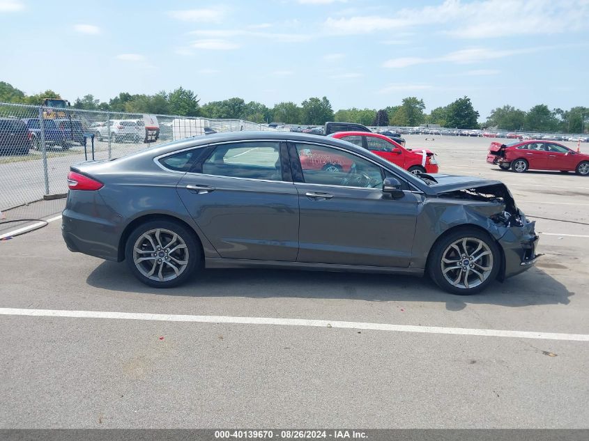 2019 Ford Fusion Sel VIN: 3FA6P0CD4KR269471 Lot: 40139670