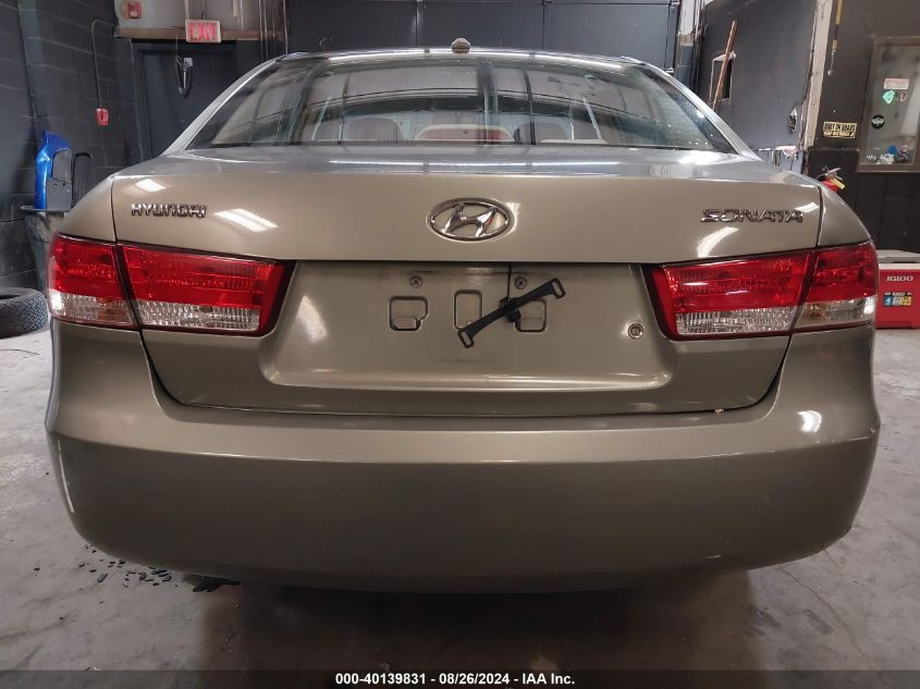 2008 Hyundai Sonata Gls VIN: 5NPET46C58H362250 Lot: 40139831