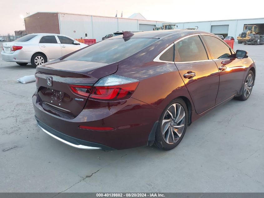 2019 Honda Insight Touring VIN: 19XZE4F98KE027866 Lot: 40139882