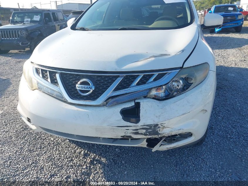 2012 Nissan Murano Sl VIN: JN8AZ1MU5CW115907 Lot: 40139883