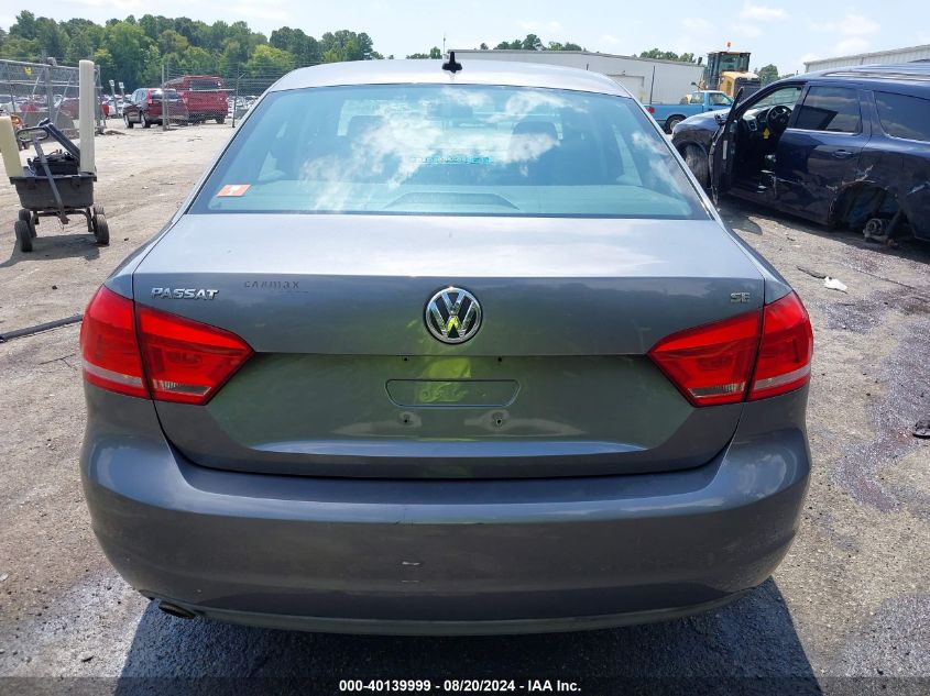 2013 Volkswagen Passat 2.5L Se VIN: 1VWBP7A38DC100449 Lot: 40139999