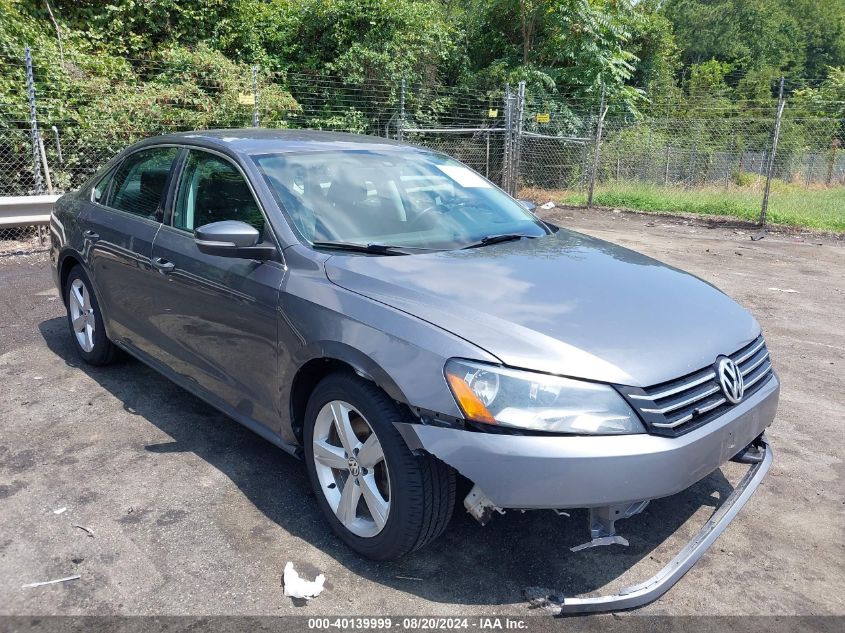 2013 Volkswagen Passat 2.5L Se VIN: 1VWBP7A38DC100449 Lot: 40139999