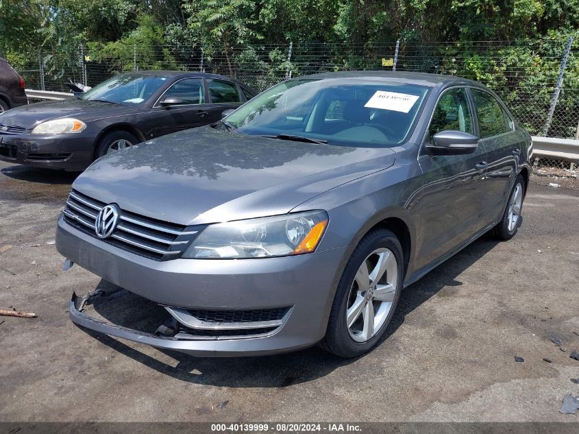 2013 Volkswagen Passat 2.5L Se VIN: 1VWBP7A38DC100449 Lot: 40139999