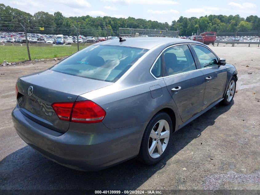 2013 Volkswagen Passat 2.5L Se VIN: 1VWBP7A38DC100449 Lot: 40139999