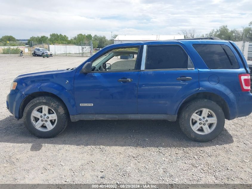 2008 Ford Escape Hev VIN: 1FMCU59H18KA02083 Lot: 40140002