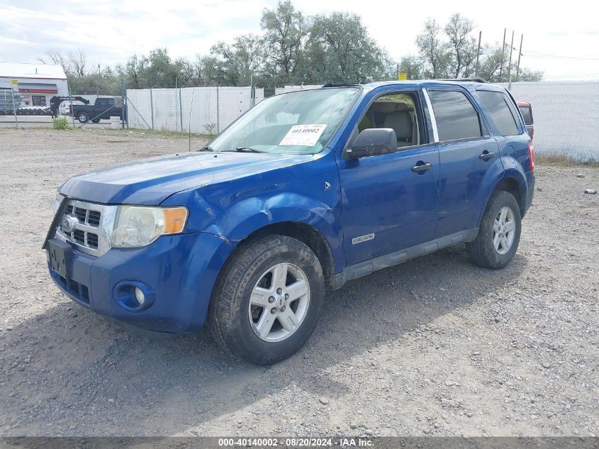 2008 Ford Escape Hev VIN: 1FMCU59H18KA02083 Lot: 40140002