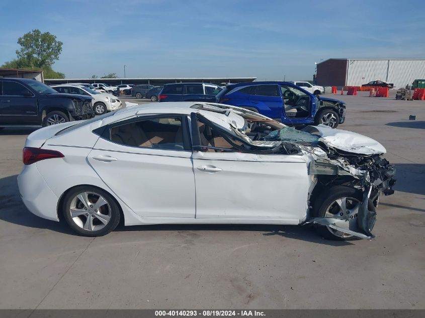 2016 Hyundai Elantra Value Edition VIN: 5NPDH4AE3GH782514 Lot: 40140293