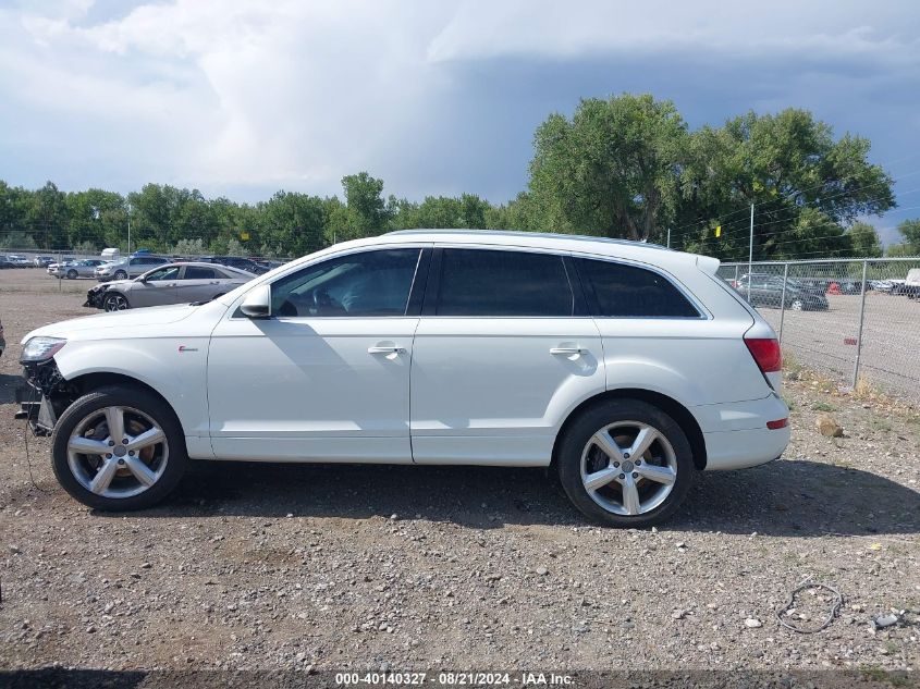 2014 Audi Q7 Prestige VIN: WA1DGAFE9ED012440 Lot: 40140327