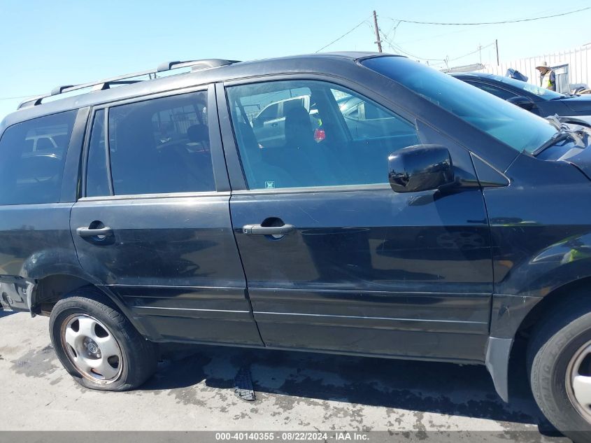 2003 Honda Pilot Ex VIN: 2HKYF184X3H507090 Lot: 40140355
