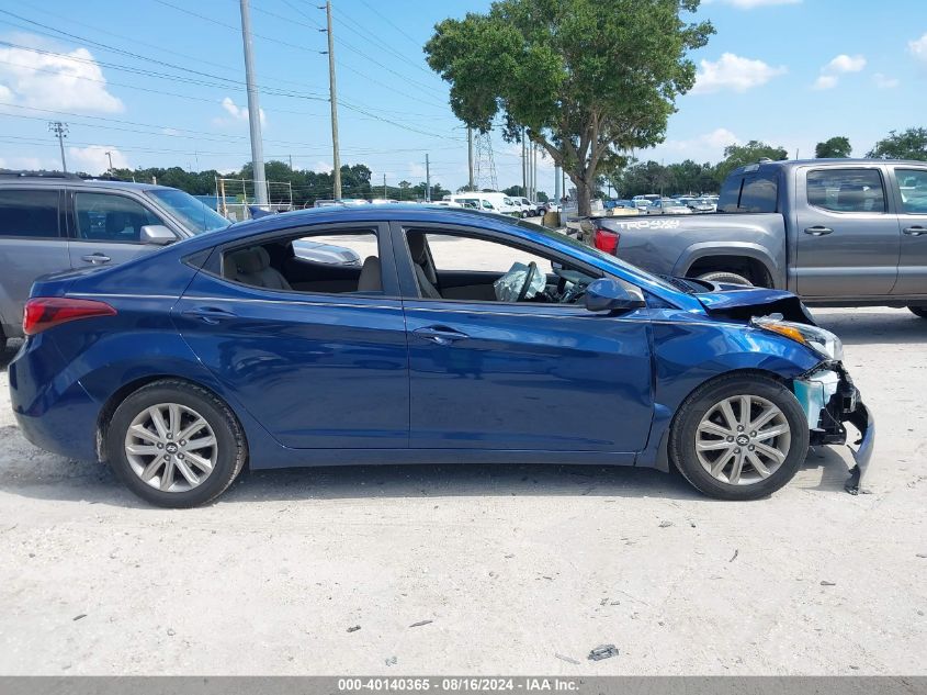 2016 Hyundai Elantra Se VIN: 5NPDH4AE7GH659671 Lot: 40140365