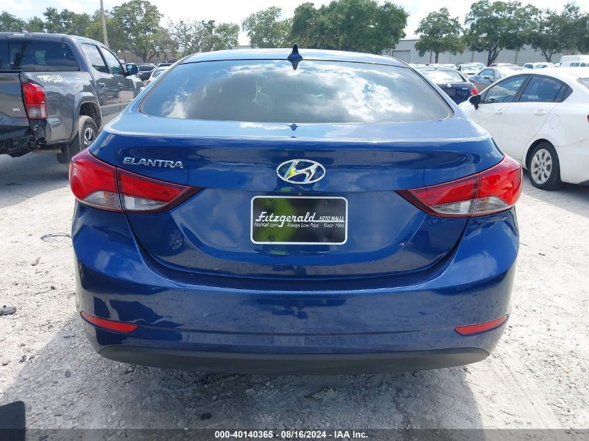 2016 Hyundai Elantra Se VIN: 5NPDH4AE7GH659671 Lot: 40140365