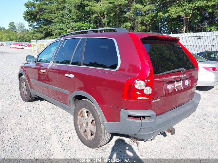 2004 Volvo Xc90 VIN: YV1CN59HX41079739 Lot: 40140375