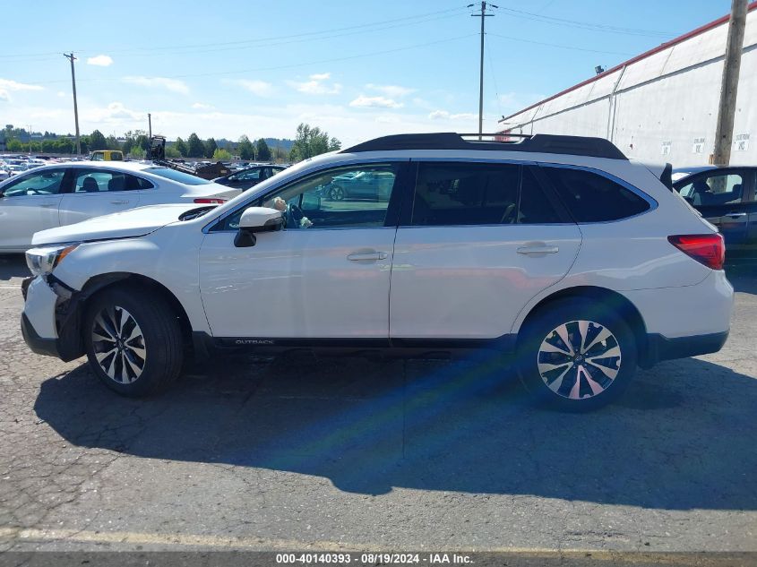 2017 Subaru Outback 2.5I Limited VIN: 4S4BSANC9H3432569 Lot: 40140393