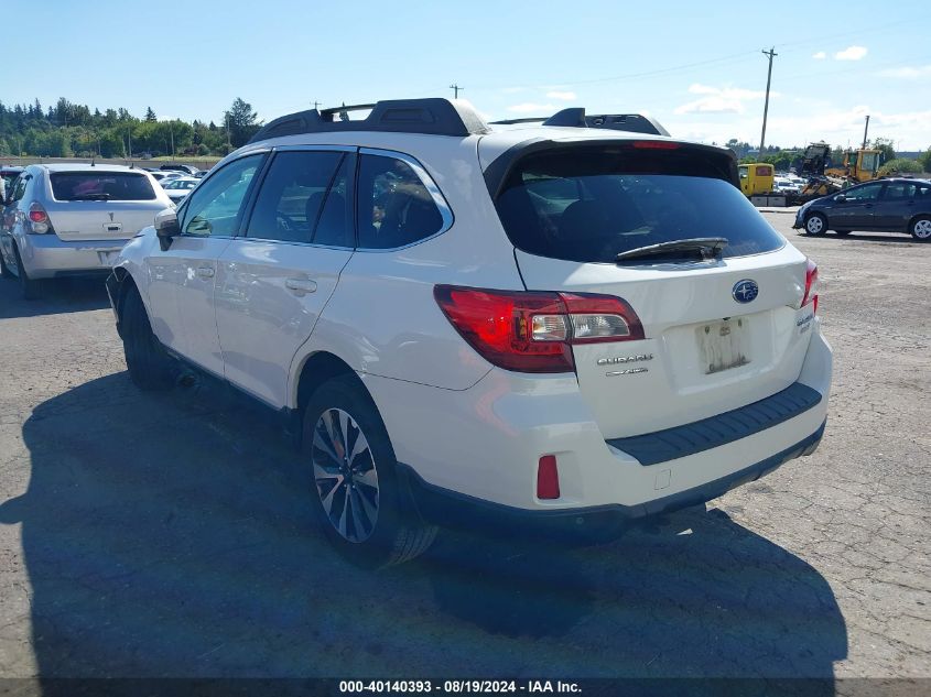 2017 Subaru Outback 2.5I Limited VIN: 4S4BSANC9H3432569 Lot: 40140393