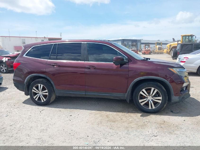 2016 Honda Pilot Ex-L VIN: 5FNYF5H59GB033878 Lot: 40140397