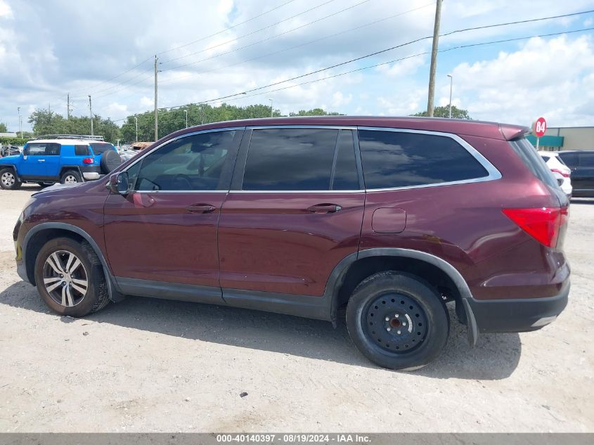 2016 Honda Pilot Ex-L VIN: 5FNYF5H59GB033878 Lot: 40140397