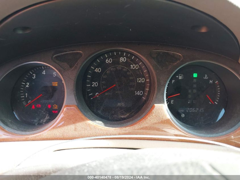 2006 Lexus Es 330 VIN: JTHBA30G165170639 Lot: 40140478