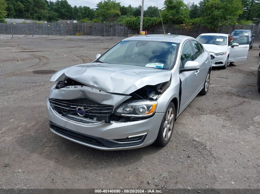 2016 Volvo S60 T5 Premier VIN: YV1612TKXG2412340 Lot: 40140590