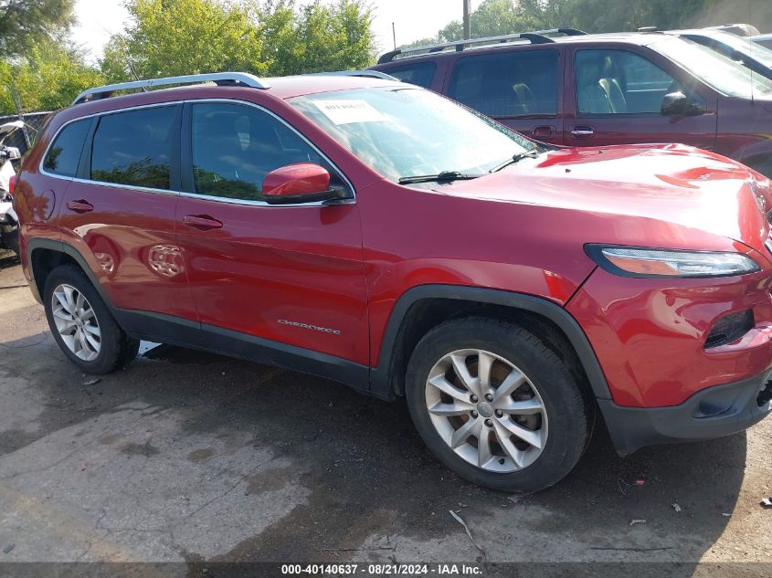 2015 Jeep Cherokee Limited VIN: 1C4PJMDB2FW509334 Lot: 40140637