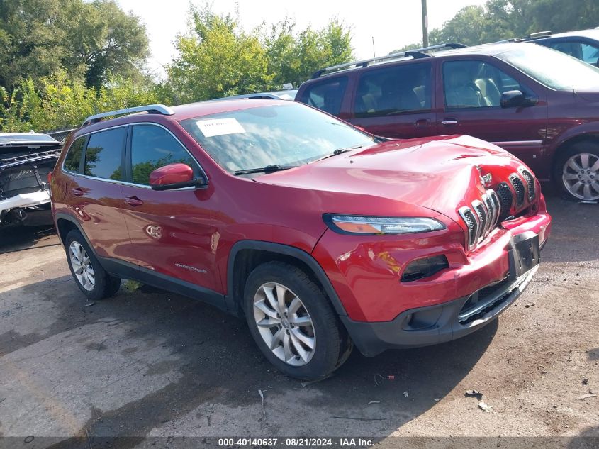 2015 Jeep Cherokee Limited VIN: 1C4PJMDB2FW509334 Lot: 40140637