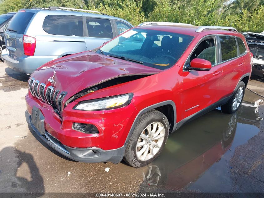 2015 Jeep Cherokee Limited VIN: 1C4PJMDB2FW509334 Lot: 40140637