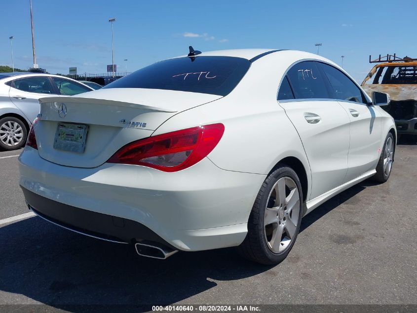 2016 Mercedes-Benz Cla 250 250 4Matic VIN: WDDSJ4GB2GN328124 Lot: 40140640