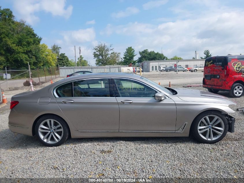 2019 BMW 750I xDrive VIN: WBA7F2C57KB239937 Lot: 40140788