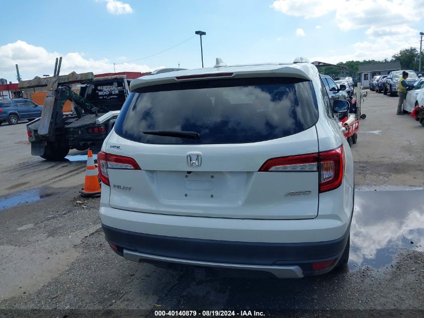 2019 Honda Pilot Ex-L VIN: 5FNYF6H52KB082788 Lot: 40140879