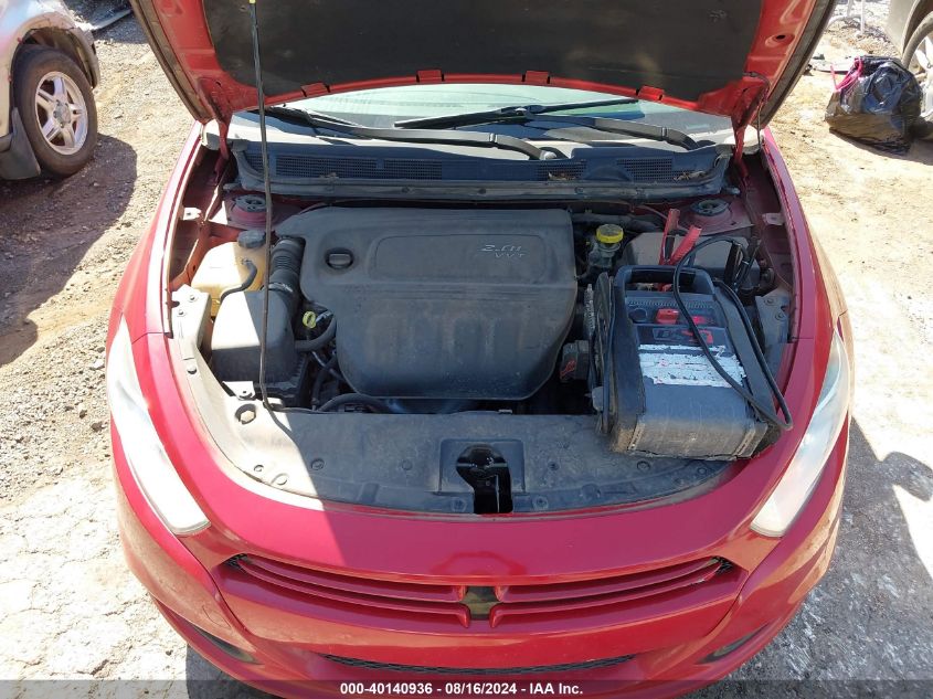 2013 Dodge Dart Sxt VIN: 1C3CDFBA2DD105958 Lot: 40140936