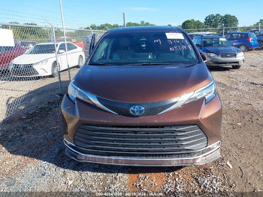 2023 Toyota Sienna Xle VIN: 5TDYRKEC1PS144106 Lot: 40141035