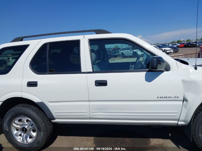 2004 Isuzu Rodeo S 3.2L V6 VIN: 4S2CK58W644315482 Lot: 40141149