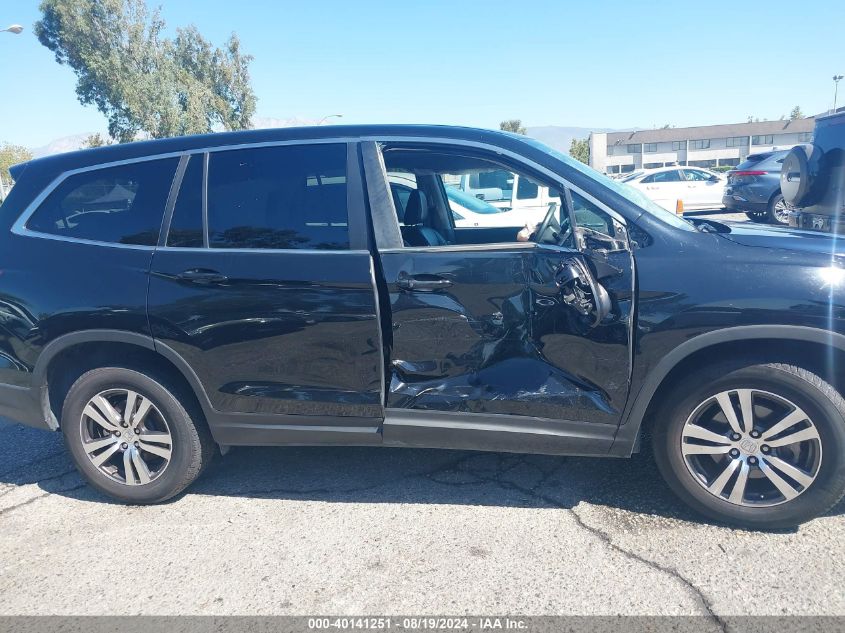 2017 Honda Pilot Ex-L VIN: 5FNYF5H52HB012713 Lot: 40141251