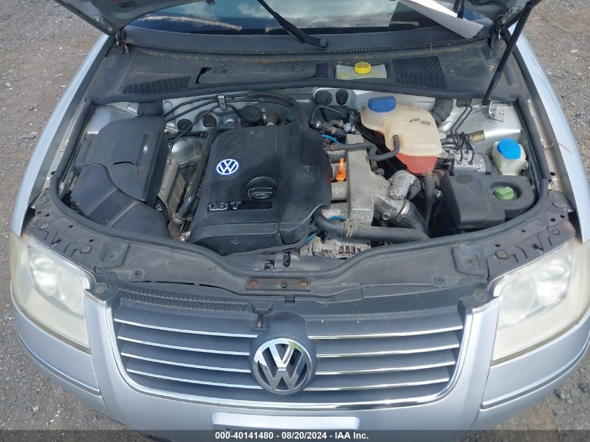 2003 Volkswagen Passat Gls VIN: WVWPD63B43P035199 Lot: 40141480