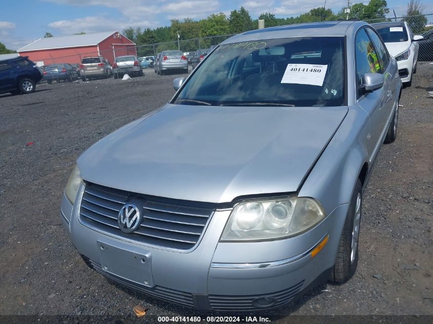 2003 Volkswagen Passat Gls VIN: WVWPD63B43P035199 Lot: 40141480