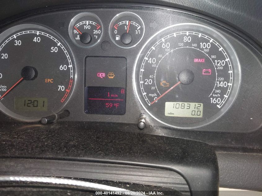 2003 Volkswagen Passat Gls VIN: WVWVD63B43E232957 Lot: 40141492