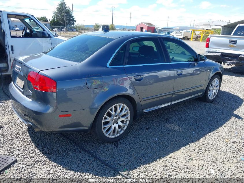 2008 Audi A4 2.0T/2.0T Special Edition VIN: WAUDF78E08A163730 Lot: 40141544