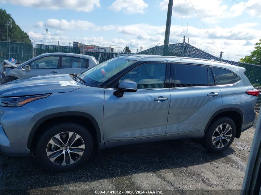 2022 Toyota Highlander Xle VIN: 5TDGZRBH5NS240404 Lot: 40141612