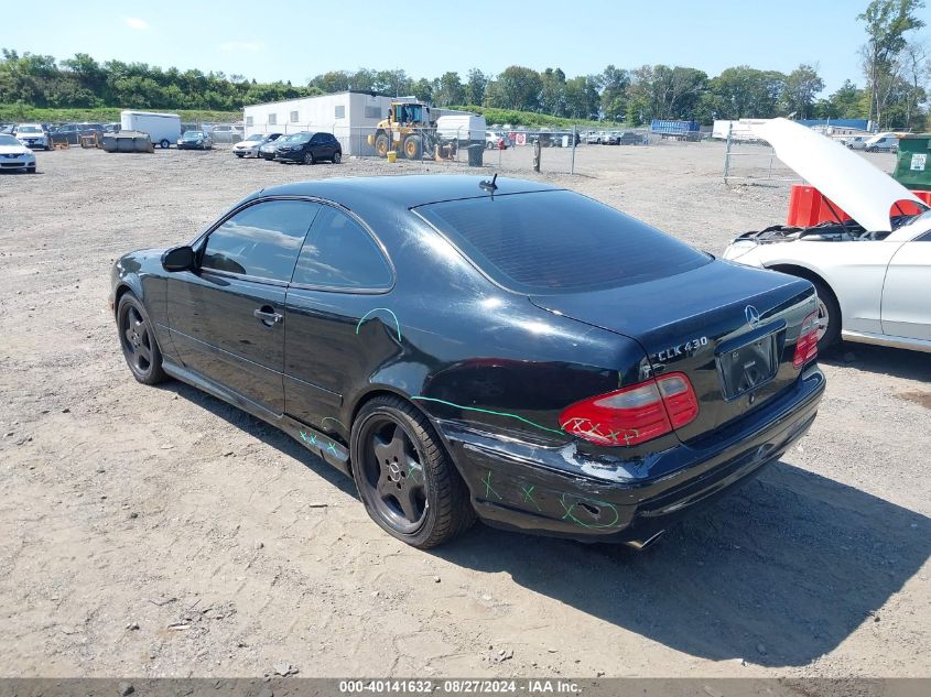 2002 Mercedes-Benz Clk 430 VIN: WDBLJ70G82F195375 Lot: 40141632