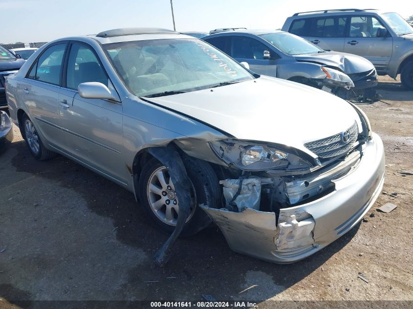 2002 Toyota Camry Le/Xle/Se VIN: JTDBE30K020038201 Lot: 40141641