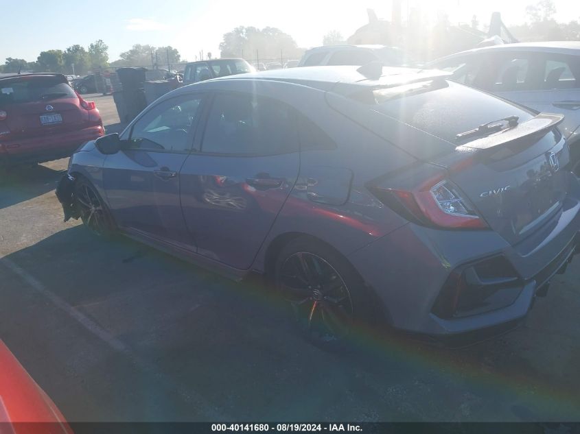 2021 Honda Civic Sport VIN: SHHFK7H44MU224009 Lot: 40141680